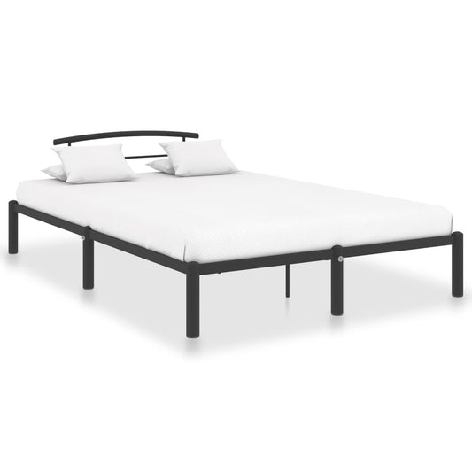 Berkfield Bed Frame Black Metal 160x200 cm