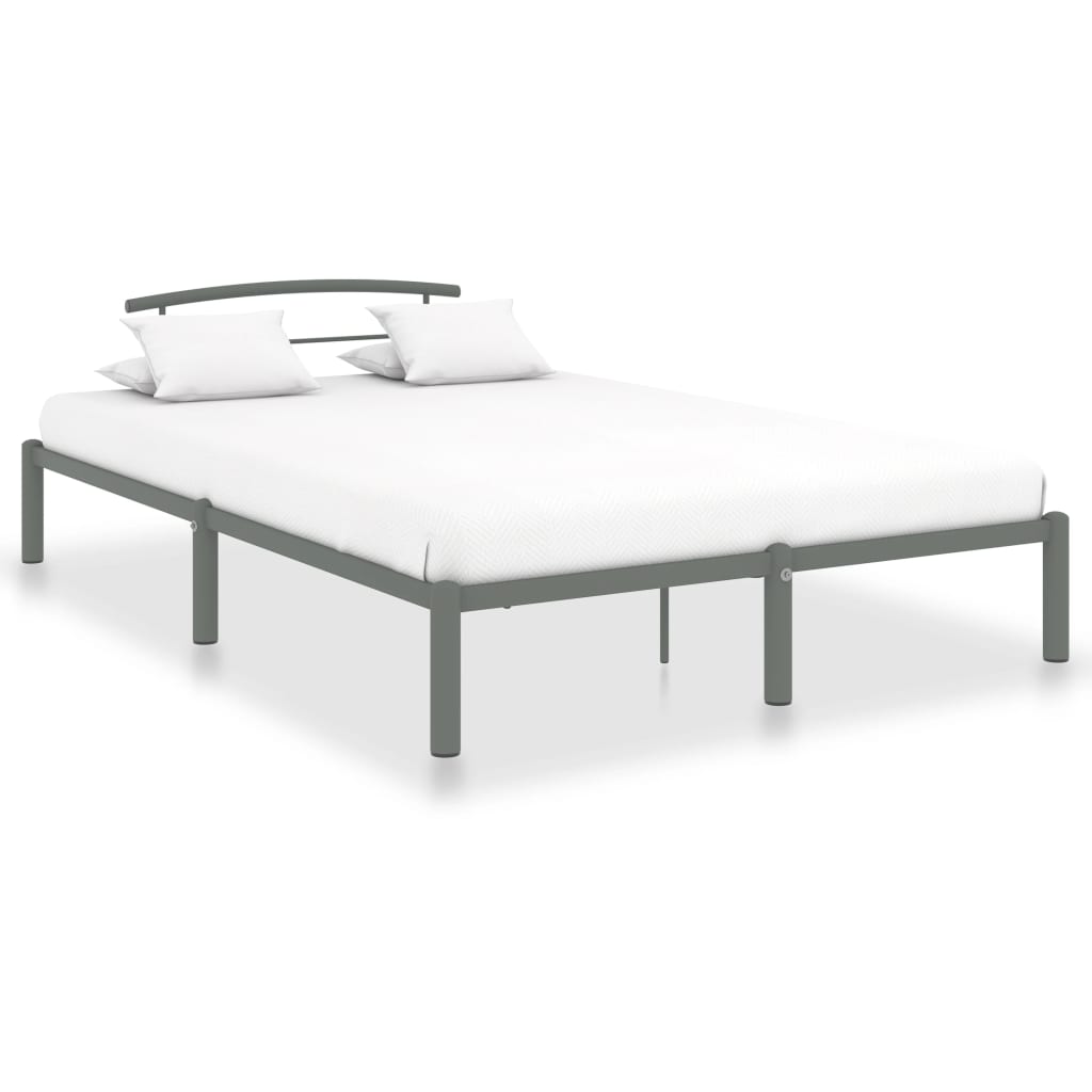 Berkfield Bed Frame Grey Metal 120x200 cm