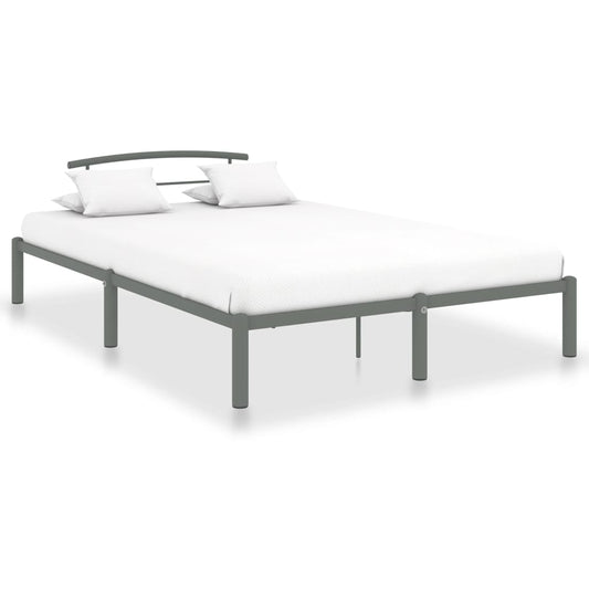 Berkfield Bed Frame Grey Metal 120x200 cm