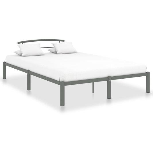 Berkfield Bed Frame Grey Metal 160x200 cm