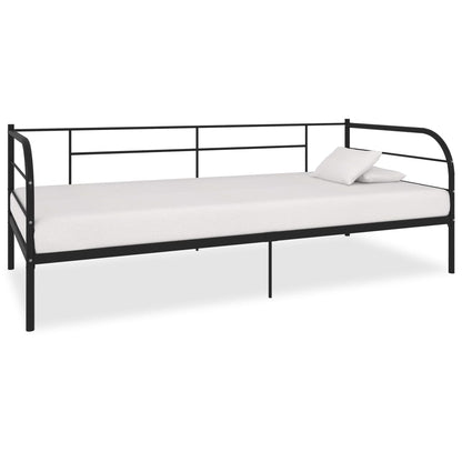 Berkfield Daybed Frame Black Metal 90x200 cm