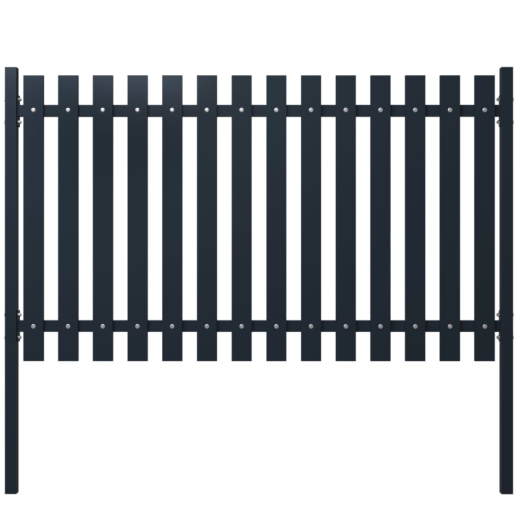 Berkfield Fence Panel Anthracite 174.5x75 cm Powder-coated Steel