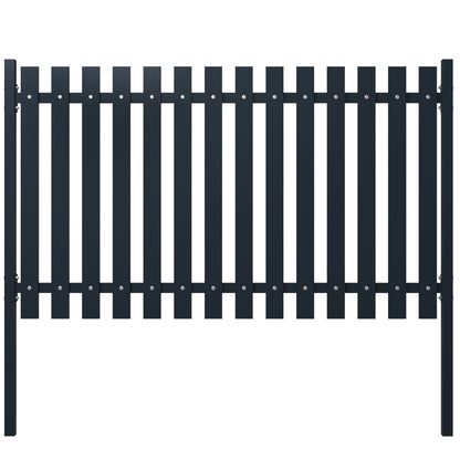 Berkfield Fence Panel Anthracite 174.5x75 cm Powder-coated Steel
