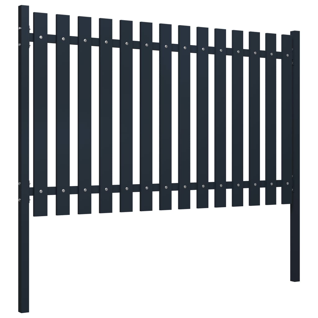 Berkfield Fence Panel Anthracite 174.5x75 cm Powder-coated Steel