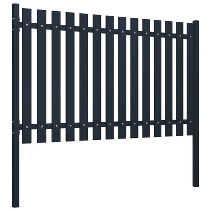 Berkfield Fence Panel Anthracite 174.5x75 cm Powder-coated Steel