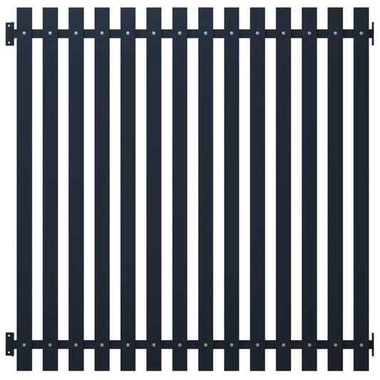 Berkfield Fence Panel Anthracite 170.5x170 cm Powder-coated Steel