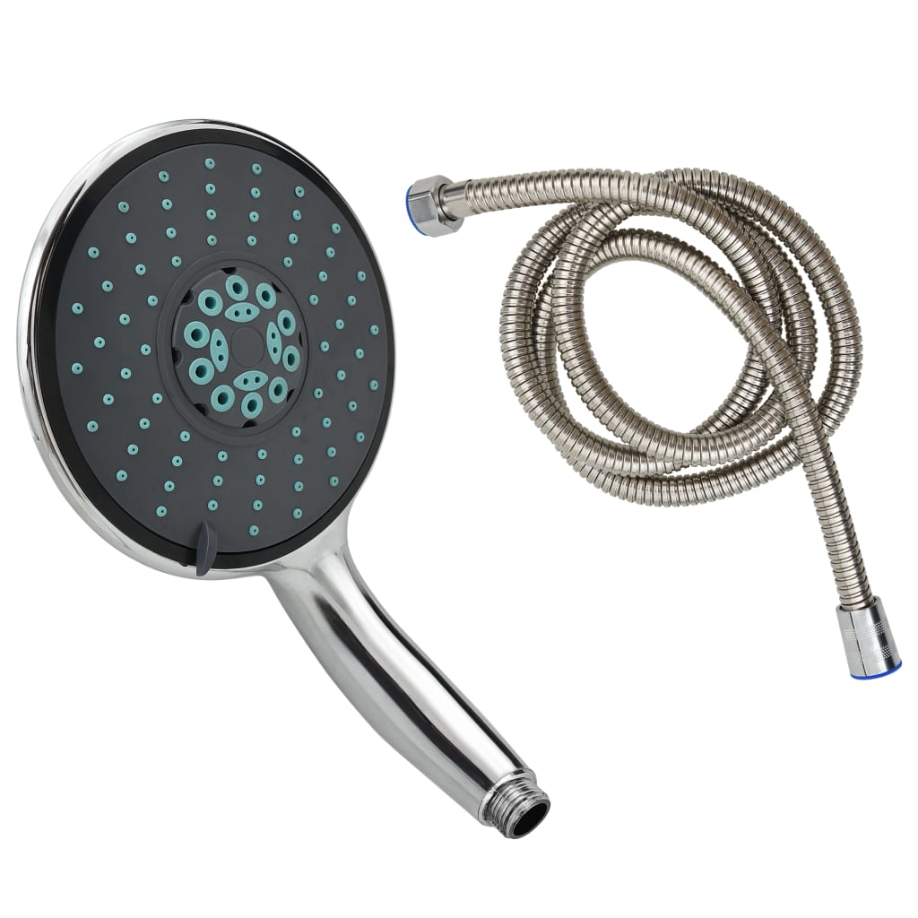 Berkfield Multifunctional Handheld Shower Head with 1.5 m Hose Chrome