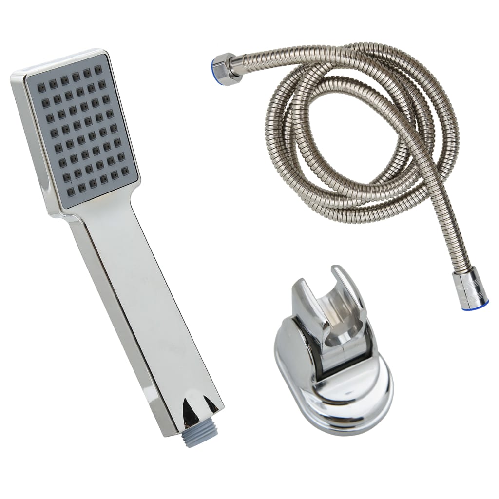 Berkfield Handheld Shower Head with 1.5 m Hose Chrome