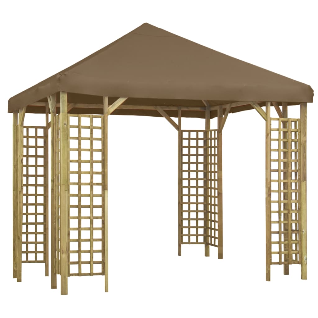 Berkfield Gazebo 3x3 m Taupe