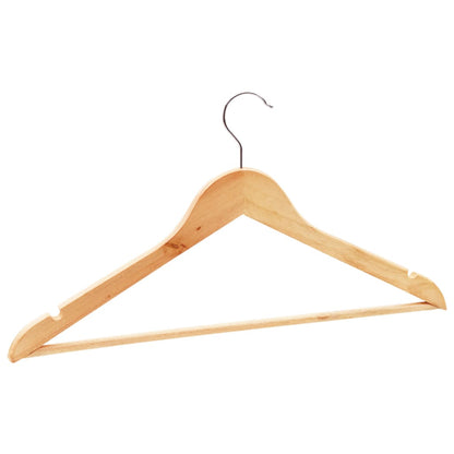 Berkfield 50 pcs Clothes Hanger Set Non-slip Hardwood