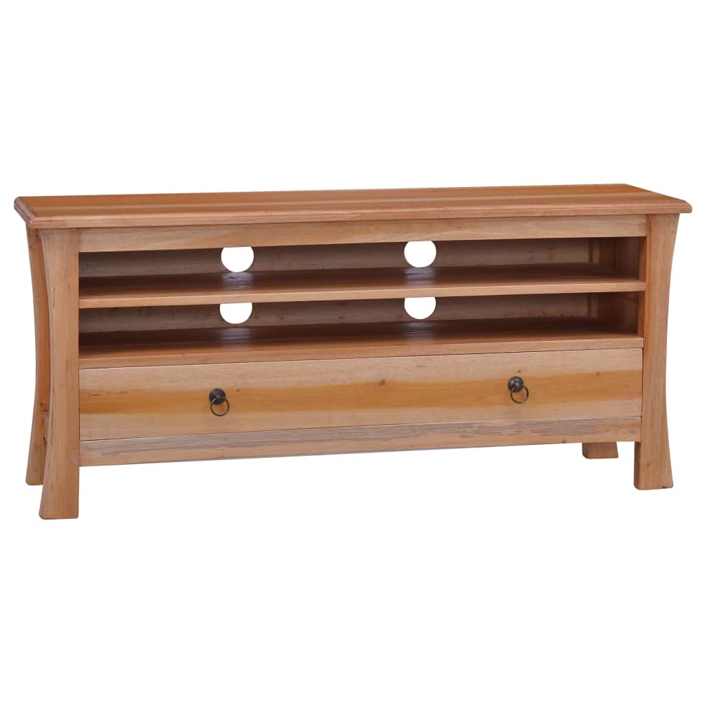 Berkfield TV Cabinet 100x30x45 cm Solid Mahogany Wood
