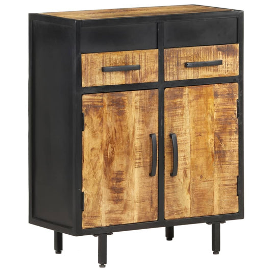 Berkfield Sideboard 60x30x75 cm Rough Mango Wood