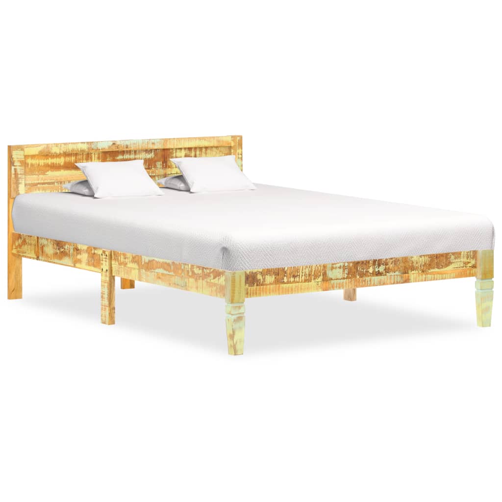 Berkfield Bed Frame Solid Reclaimed Wood 120x200 cm