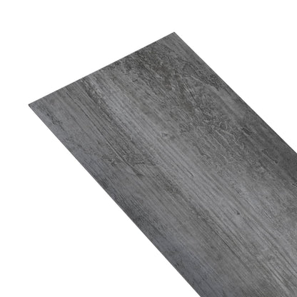 Berkfield PVC Flooring Planks 5.02 m�__ 2 mm Self-adhesive Shiny Grey