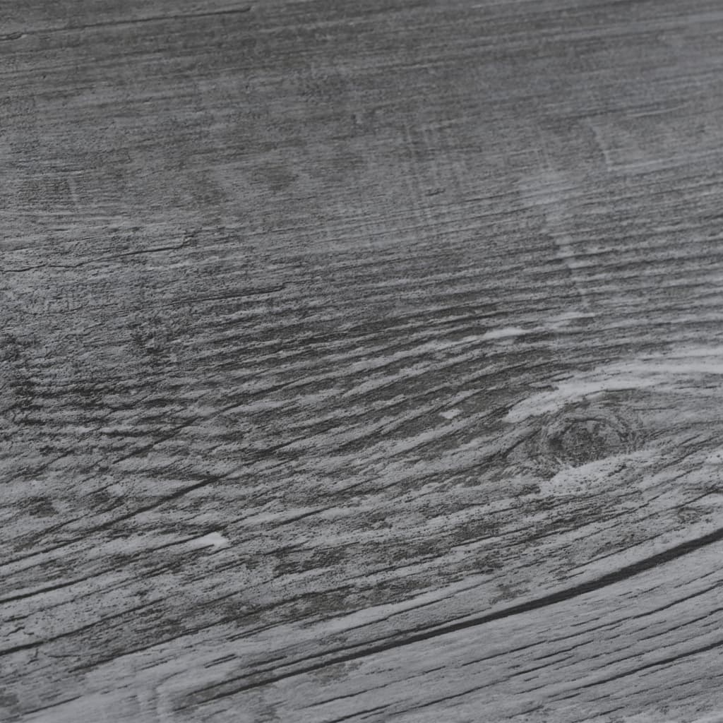 Berkfield PVC Flooring Planks 5.02 m�__ 2 mm Self-adhesive Shiny Grey