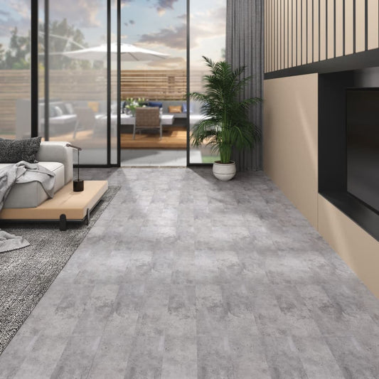 Berkfield Non Self-adhesive PVC Flooring Planks 5.26 må_ 2 mm Cement Brown