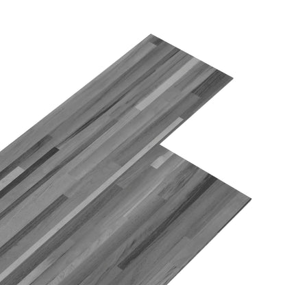 Berkfield Non Self-adhesive PVC Flooring Planks 5.26 m�__ 2 mm Striped Grey