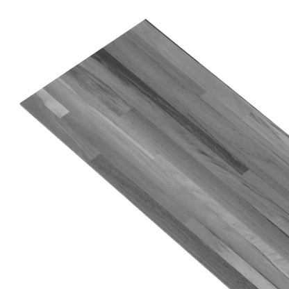 Berkfield Non Self-adhesive PVC Flooring Planks 5.26 m�__ 2 mm Striped Grey