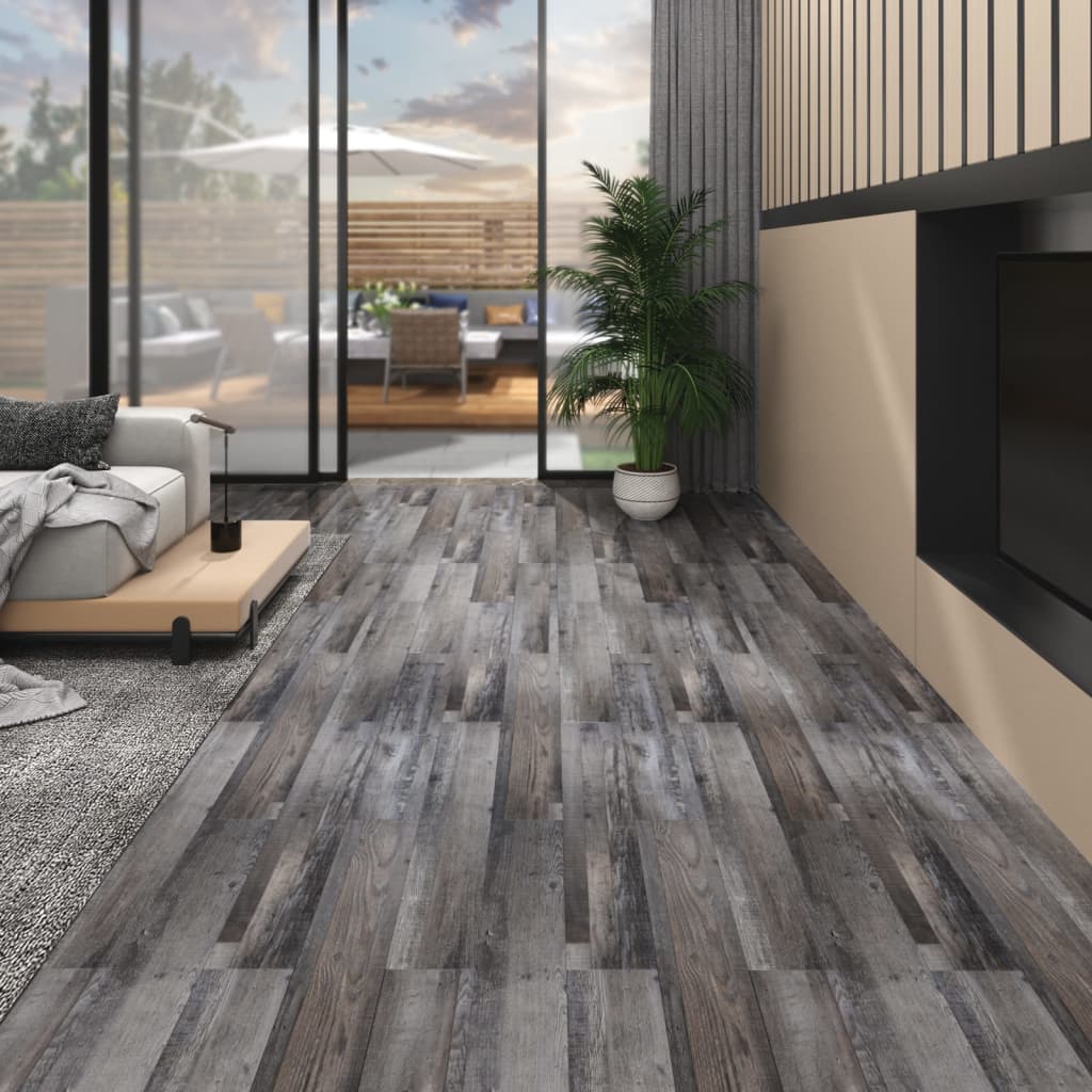 Berkfield Non Self-adhesive PVC Flooring Planks 4.46 må_ 3 mm Industrial Wood