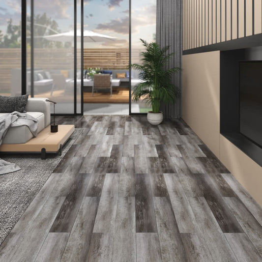 Berkfield Non Self-adhesive PVC Flooring Planks 4.46 m�__ 3 mm Striped Wood