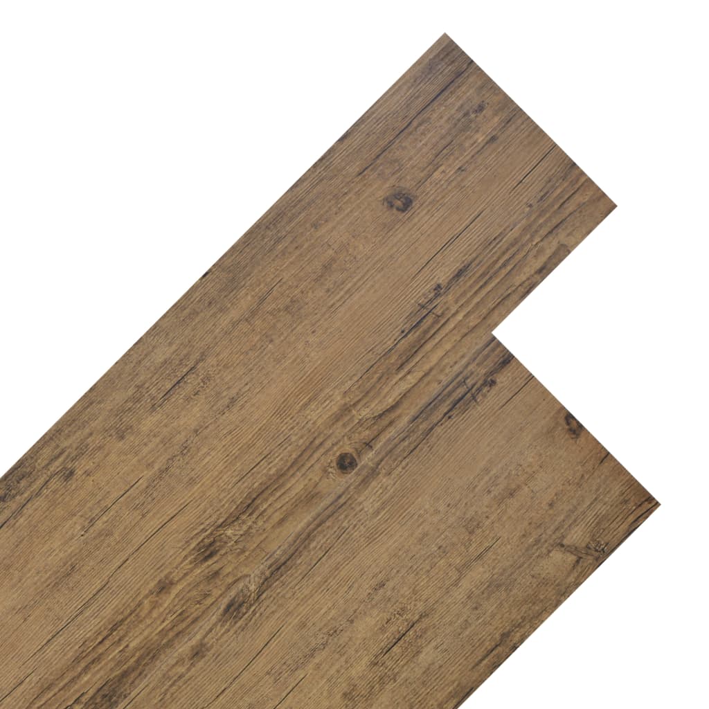 Berkfield Non Self-adhesive PVC Flooring Planks 4.46 m�__ 3 mm Walnut Brown