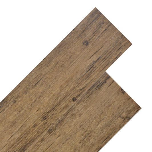 Berkfield Non Self-adhesive PVC Flooring Planks 4.46 m�__ 3 mm Walnut Brown