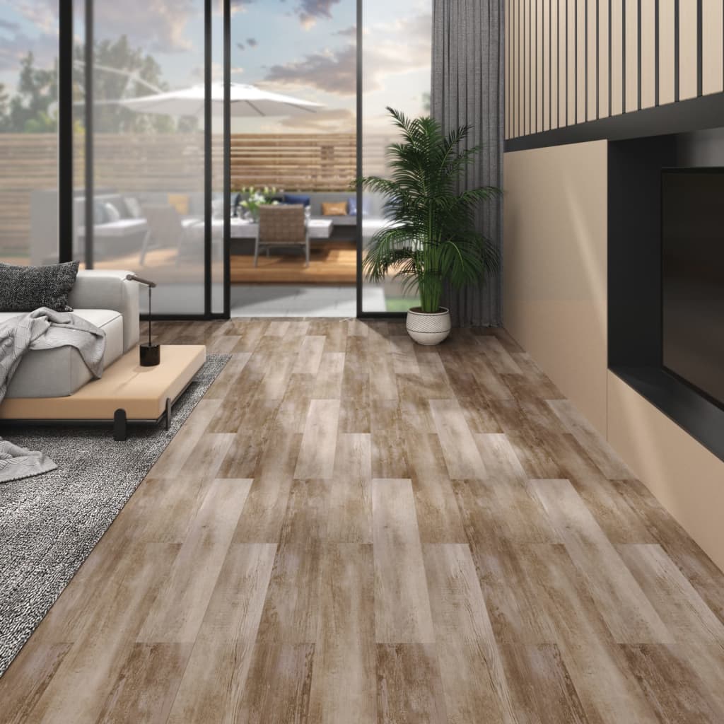 Berkfield PVC Flooring Planks 5.02 m�__ 2 mm Self-adhesive Wood Wash