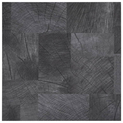 Berkfield PVC Flooring Plank Self-adhesive 5.11 m�__ Wood Structure Grey