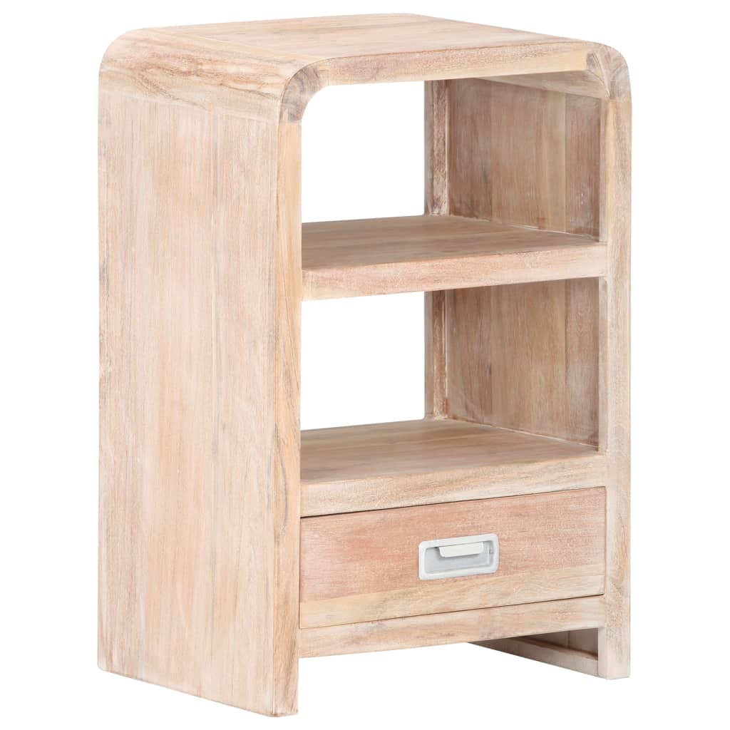 Berkfield Bedside Table 40x30x60 cm Solid Acacia Wood