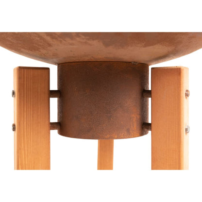 RedFire Handmade Fire Pit Woody Rust Steel