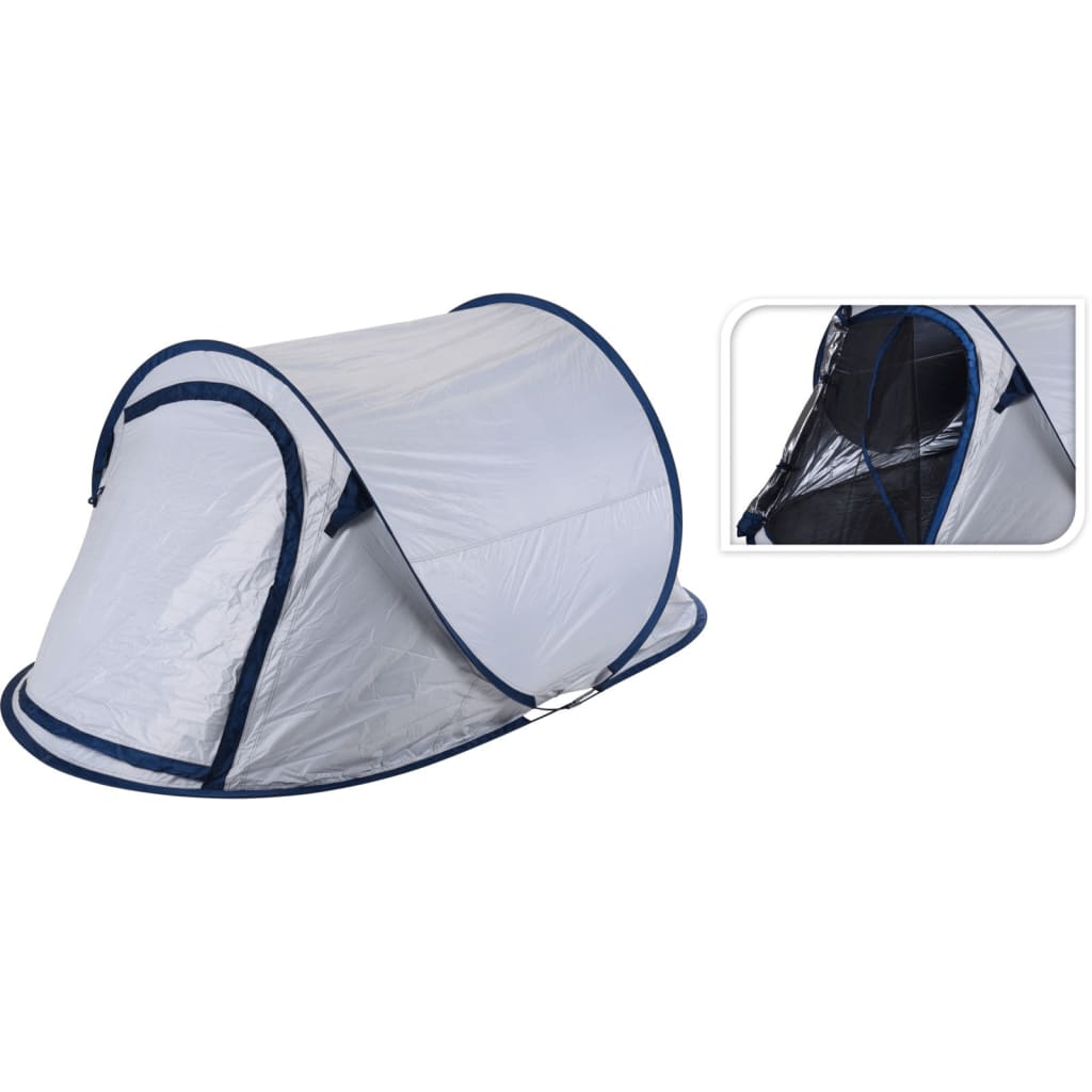 Redcliffs Pop-up Tent for 2 Persons 220x120x90 cm White and Blue