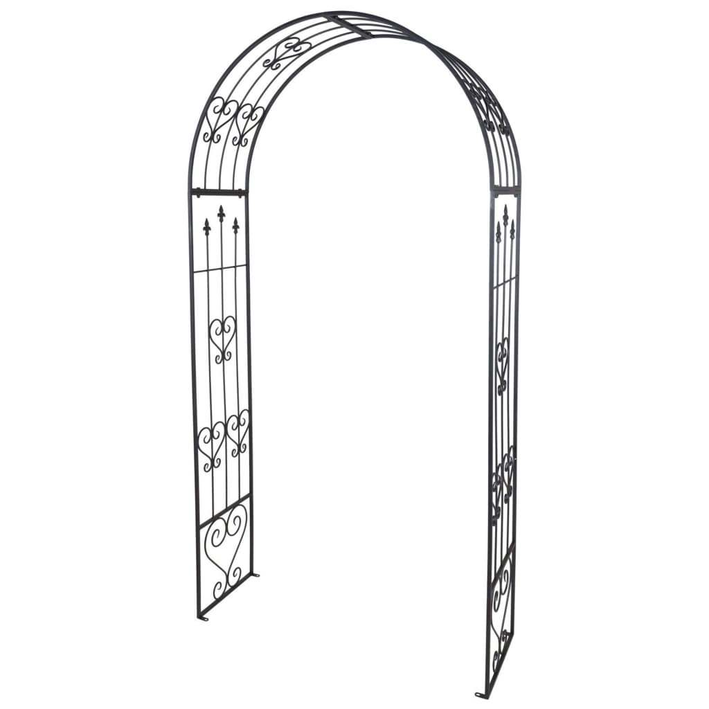 ProGarden Rose Arch Metal 136 cm Anthracite