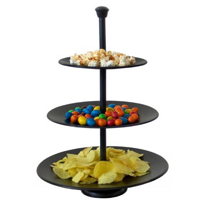 Excellent Houseware 3-tier Serving Stand 36.5 cm Matte Black