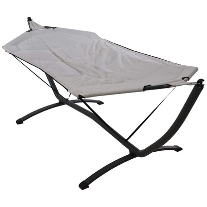 ProGarden Hammock with Metal Base 260 cm Light Grey