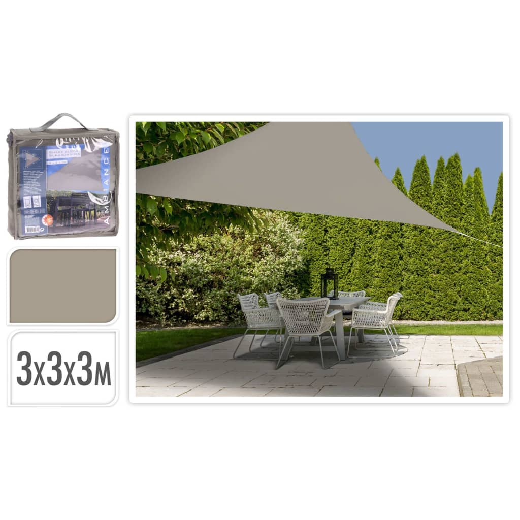 ProGarden Shade Cloth 3x3x3 m Sand Triangle