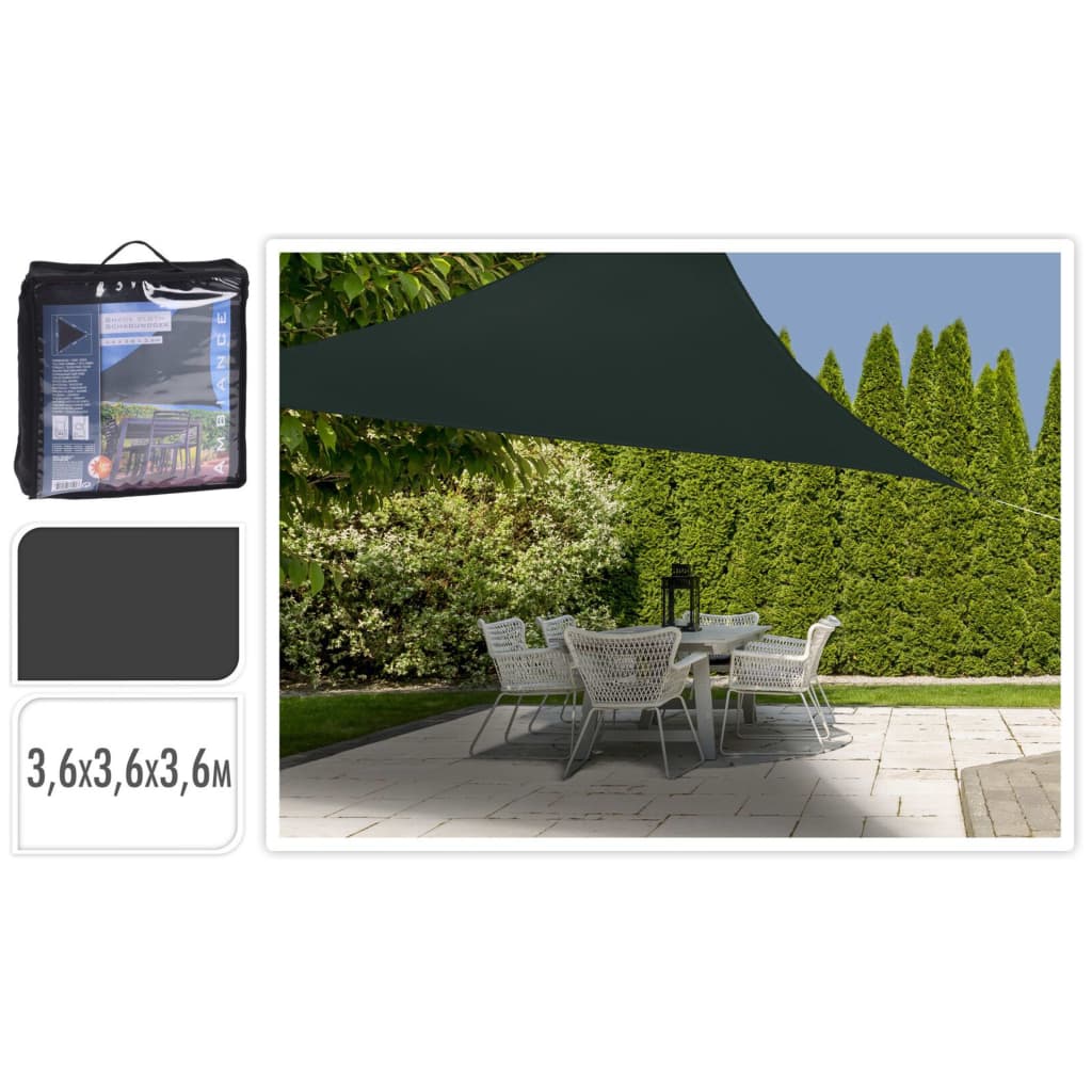 ProGarden Shade Cloth 3.6x3.6x3.6 m Dark Grey Triangle