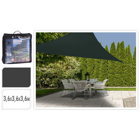 ProGarden Shade Cloth 3.6x3.6x3.6 m Dark Grey Triangle