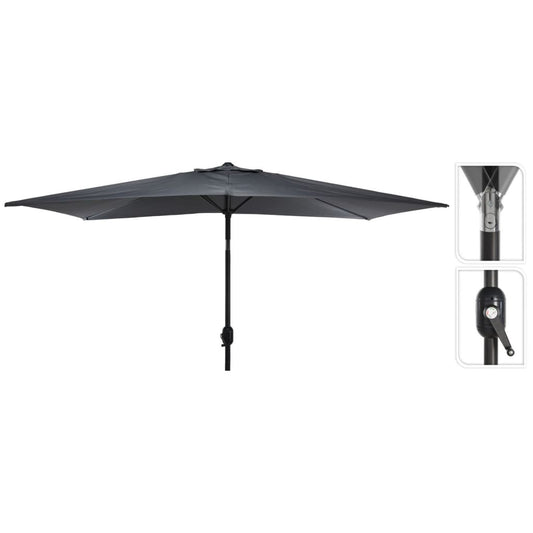 ProGarden Parasol Lundi 150x250 cm Dark Grey