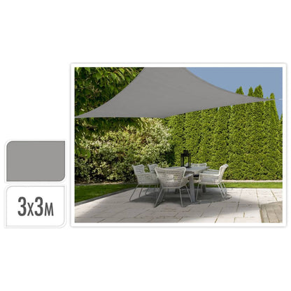 ProGarden Shade Cloth 3x3 m Grey Square