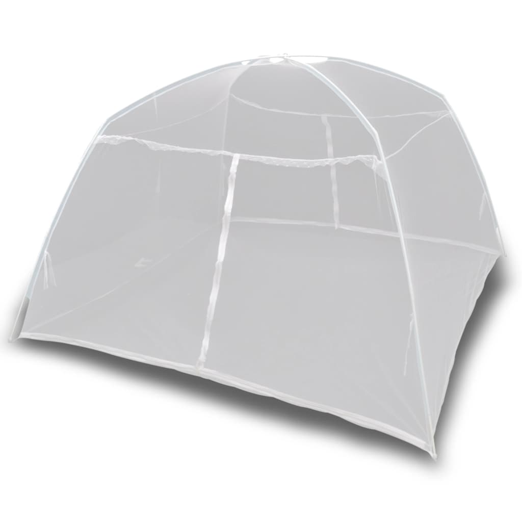 Berkfield Camping Tent 200x180x150 cm Fiberglass White