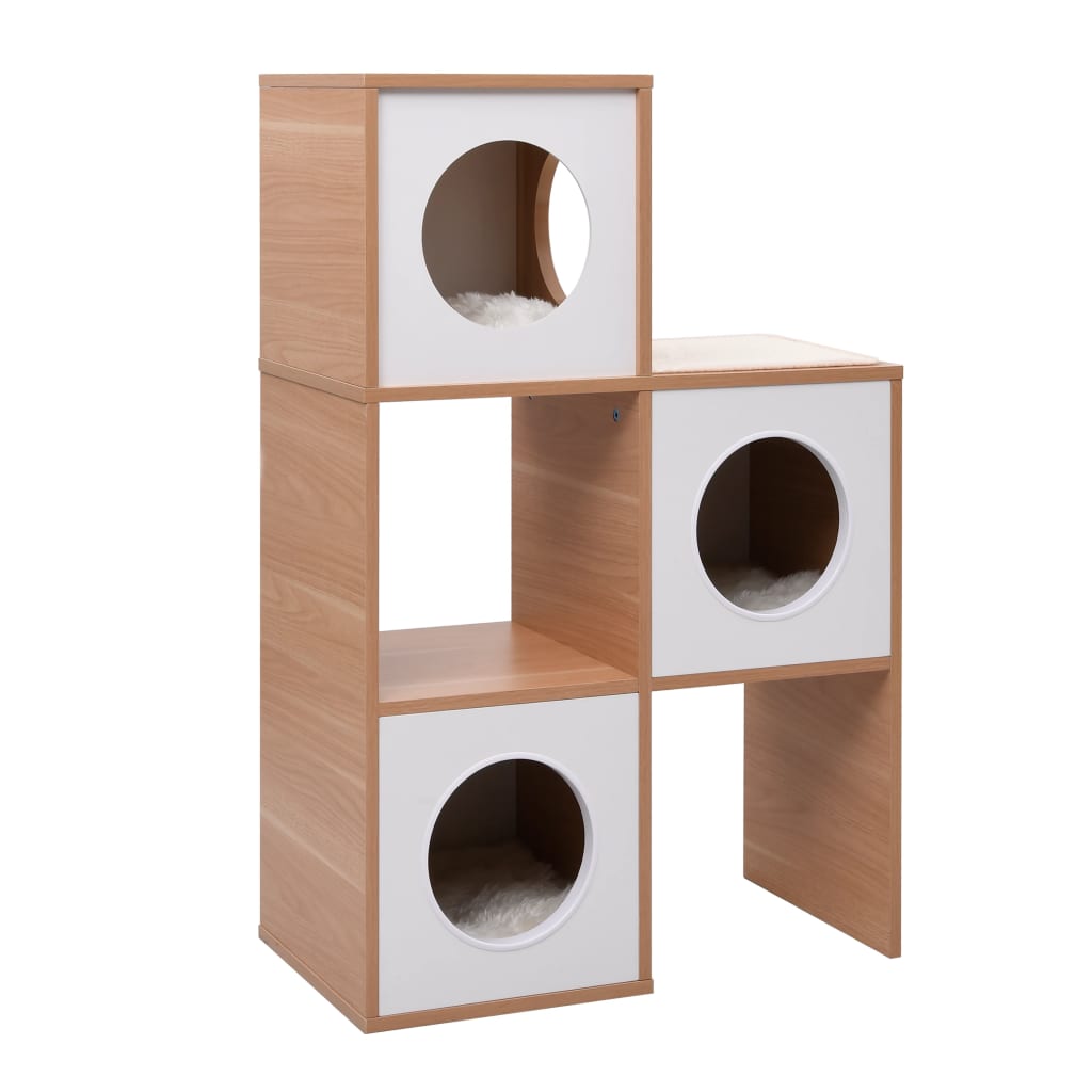 Berkfield Cat Condo House with Sisal Scratching Mat 100 cm