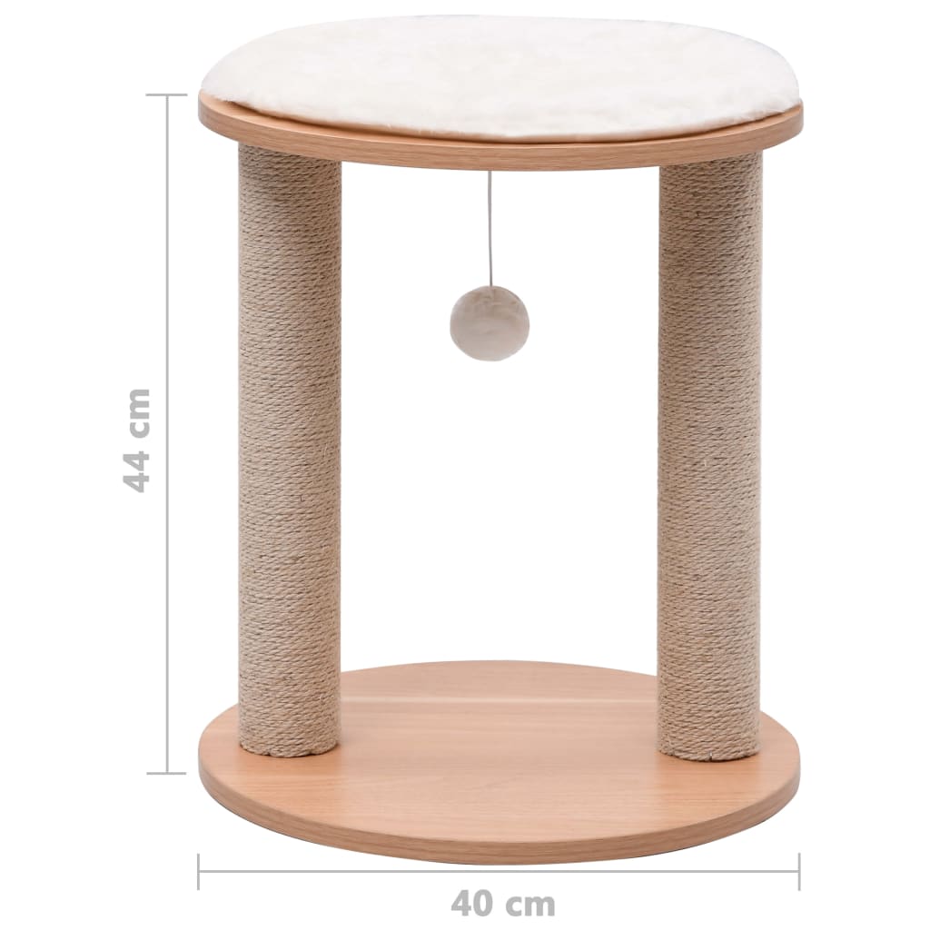 Berkfield Small Cat Tree with Scratching Posts 44 cm
