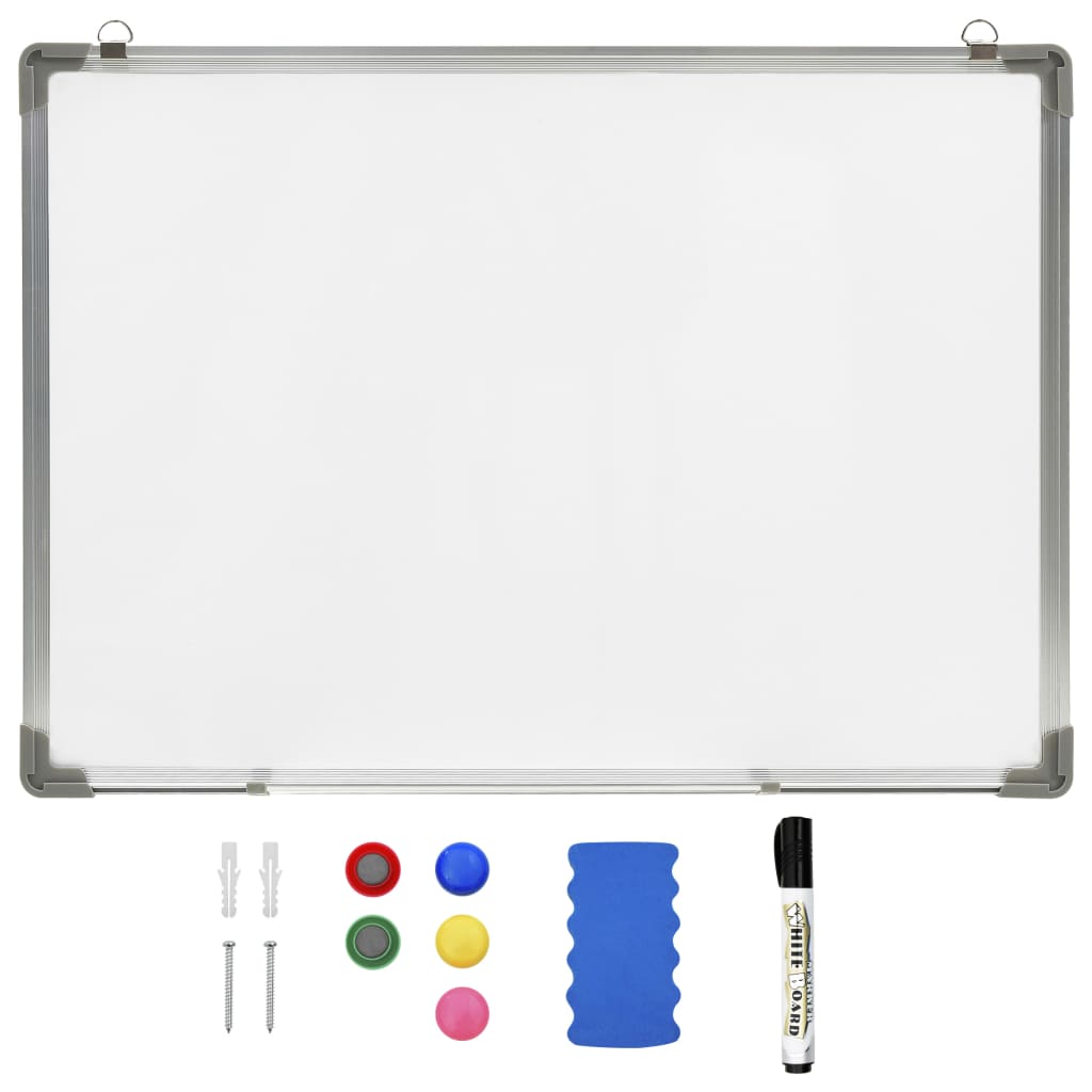 Berkfield Magnetic Dry-erase Whiteboard White 90x60 cm Steel