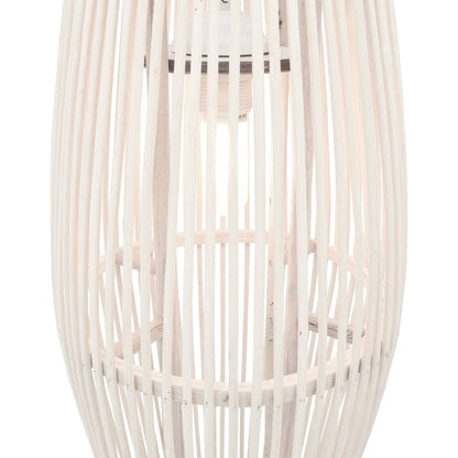 Berkfield Pendant Lamp White Willow 40 W 23x55 cm Oval E27