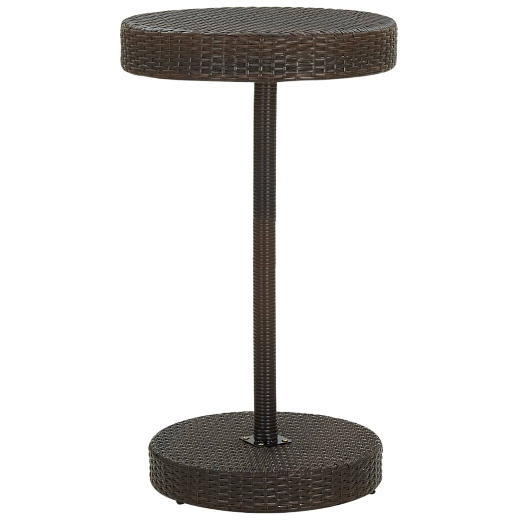 Berkfield Garden Table Brown 60.5x106 cm Poly Rattan