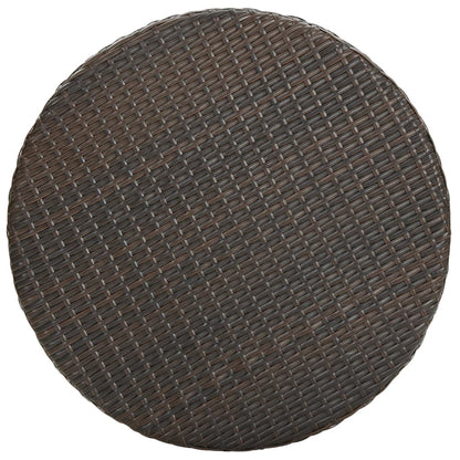 Berkfield Garden Table Brown 75.5x106 cm Poly Rattan