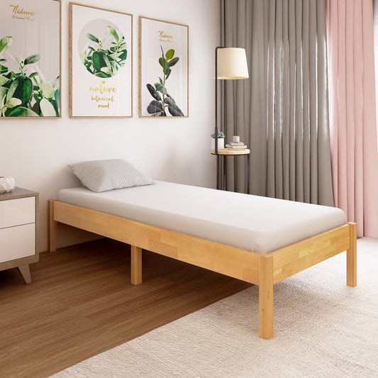 Berkfield Bed Frame Solid Oak Wood 100x200 cm