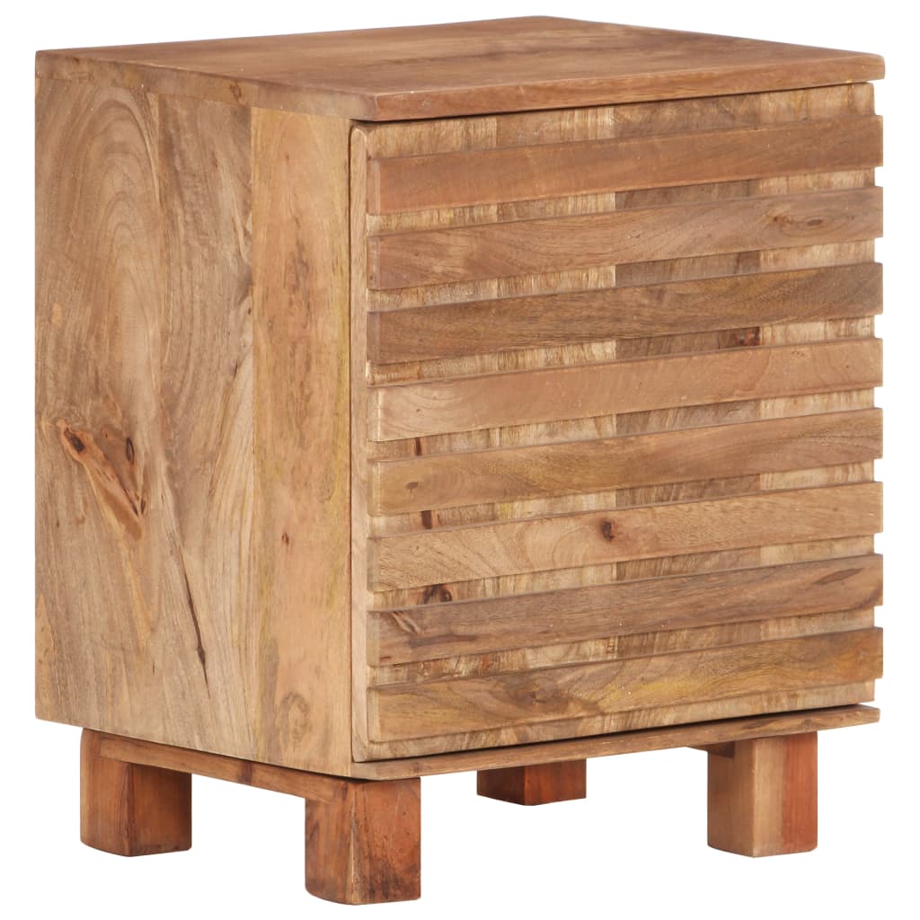 Berkfield Bedside Cabinet 40x35x51 cm Solid Mango Wood