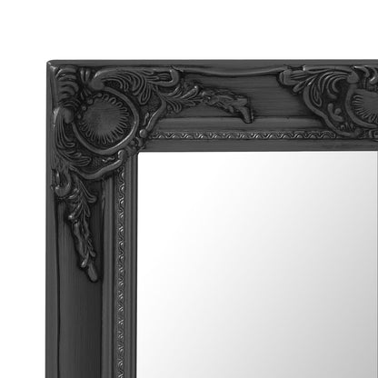 Berkfield Wall Mirror Baroque Style 50x60 cm Black