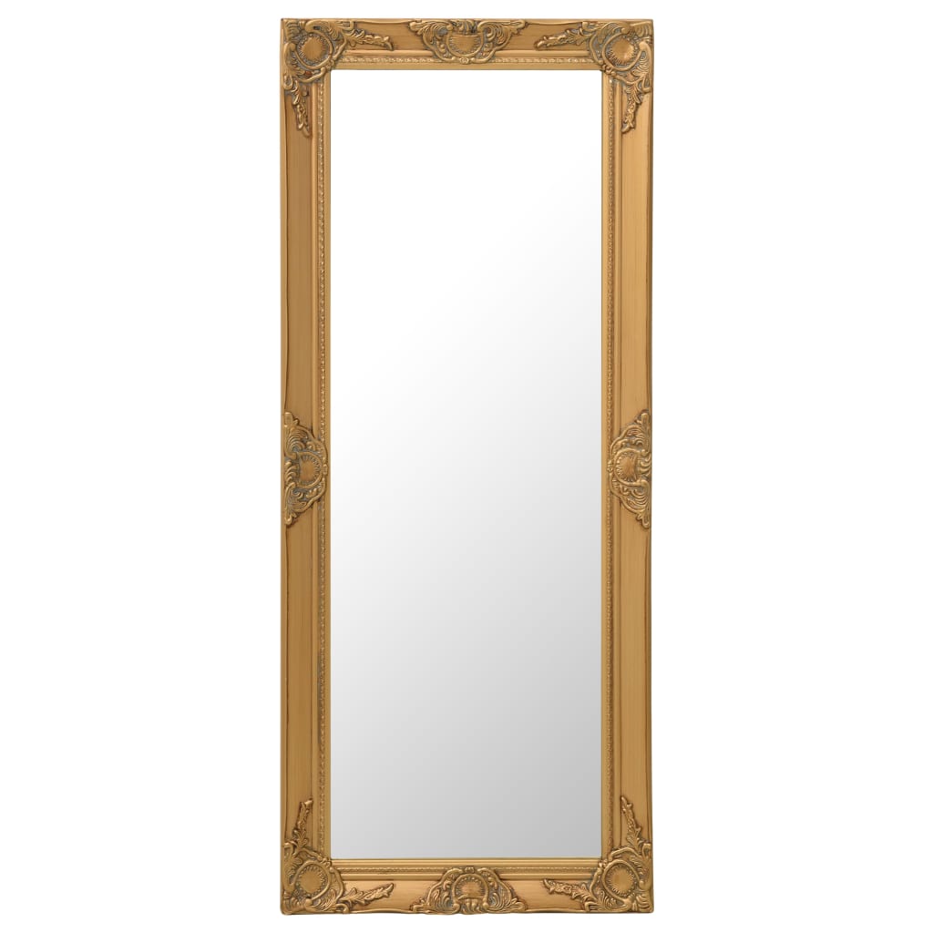 Berkfield Wall Mirror Baroque Style 50x120 cm Gold